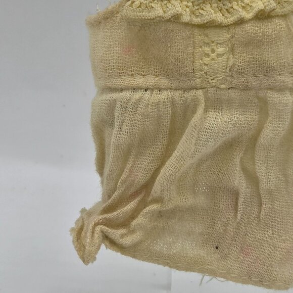 Vintage Spin Master Doll Top 2010 Yellow Lace Trimmed - Picture 3 of 5